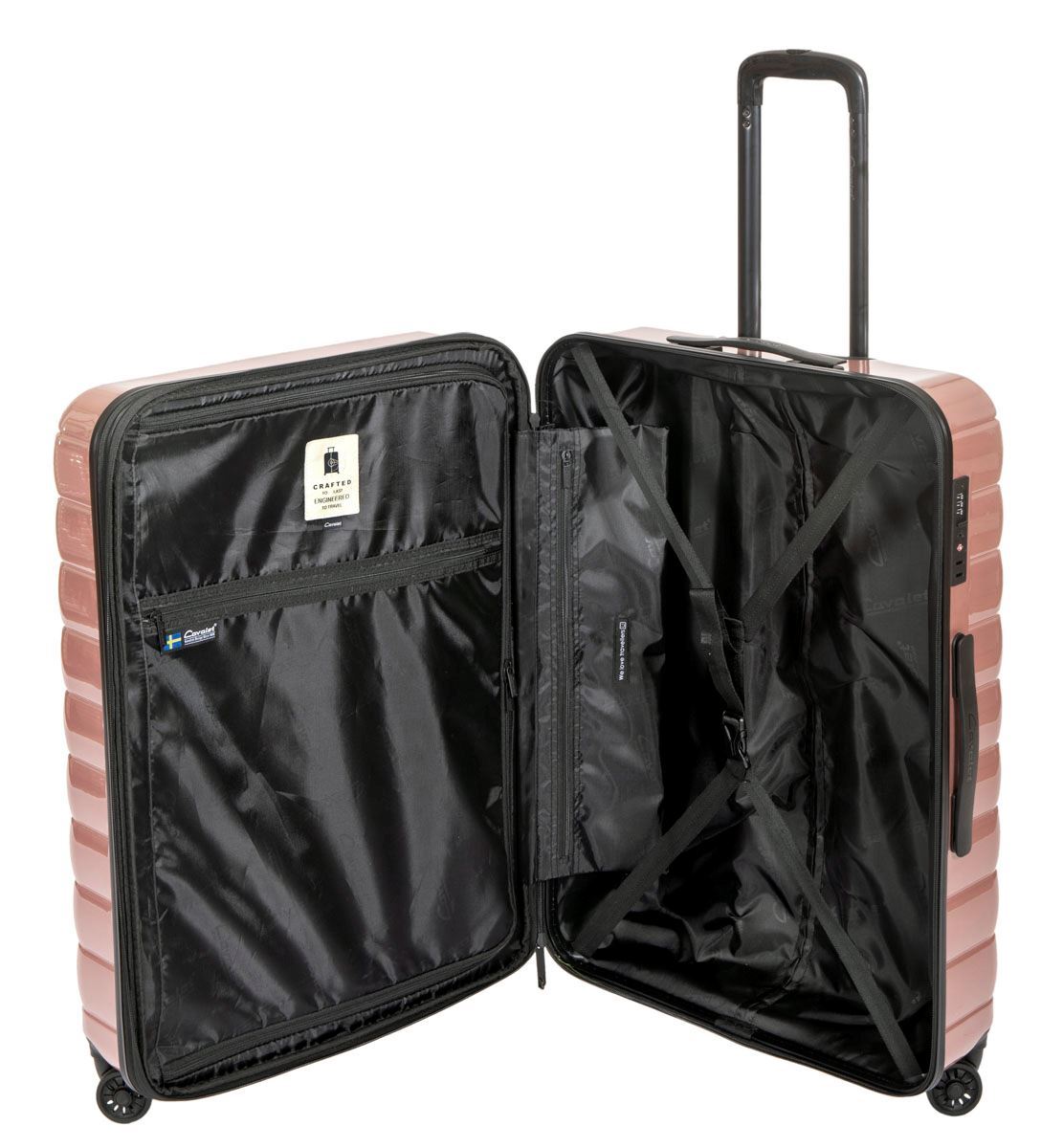 Cavalet SMYGEHUK Stor resväska - 75 cm - 4 Dubbelhjul - Ljusrosa - L