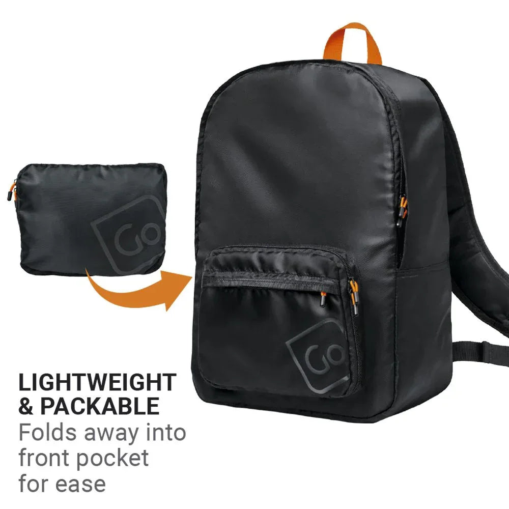 Lightweight Foldaway Backpack #färg_Svart