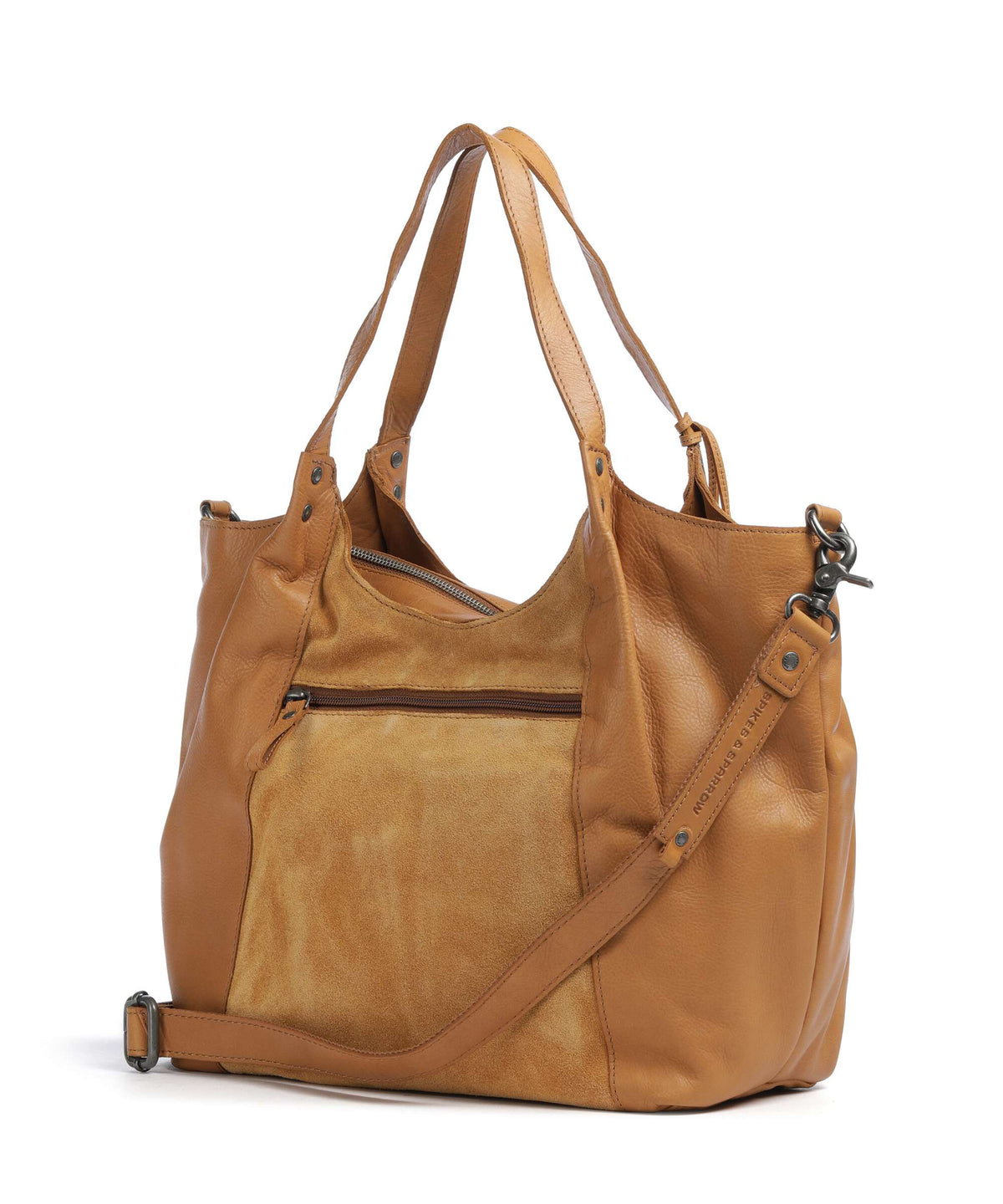 Spikes & Sparrow Suede Mix Ryana Shoppingväska