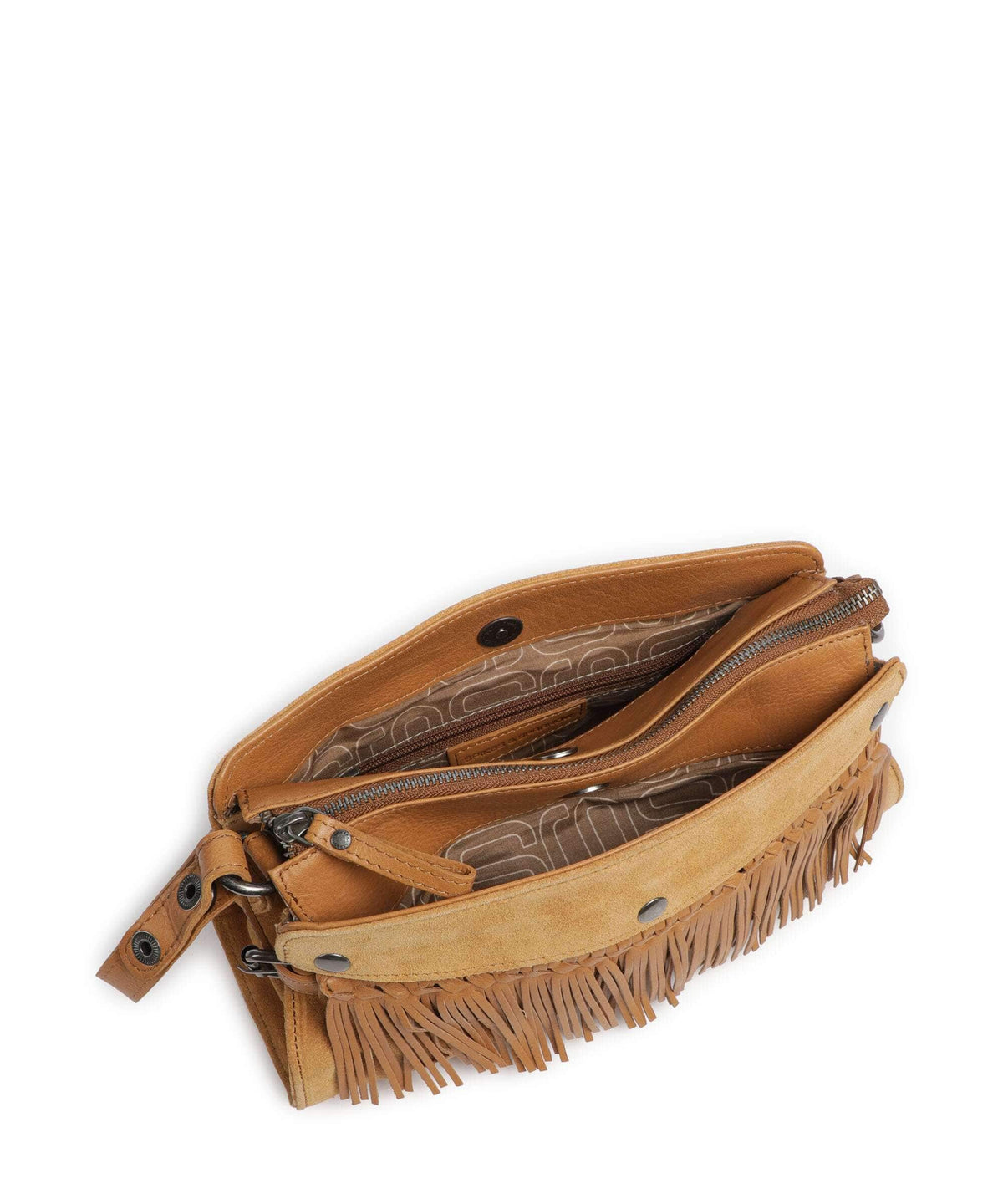 Spikes & Sparrow Suede Mix Madelon Axelremsväska