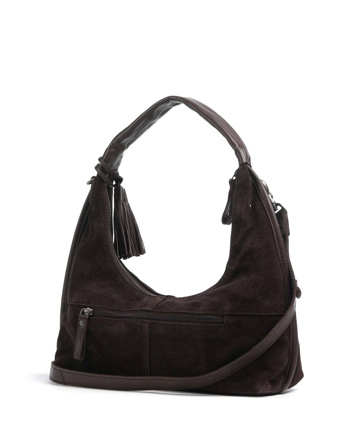 Suede Mix Gwyn Hoboväska #Färg_Mörkbrun