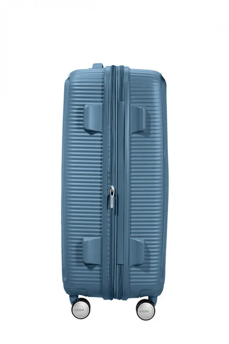 American Tourister - SoundBox 67cm - Resväska - Blå - M