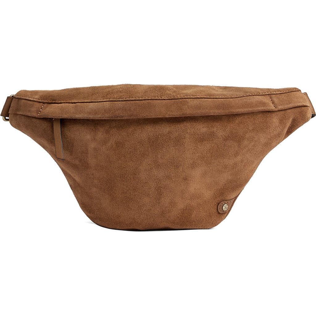 Vacker Midjeväska i mocka 19 CM #Färg_Mörk tan