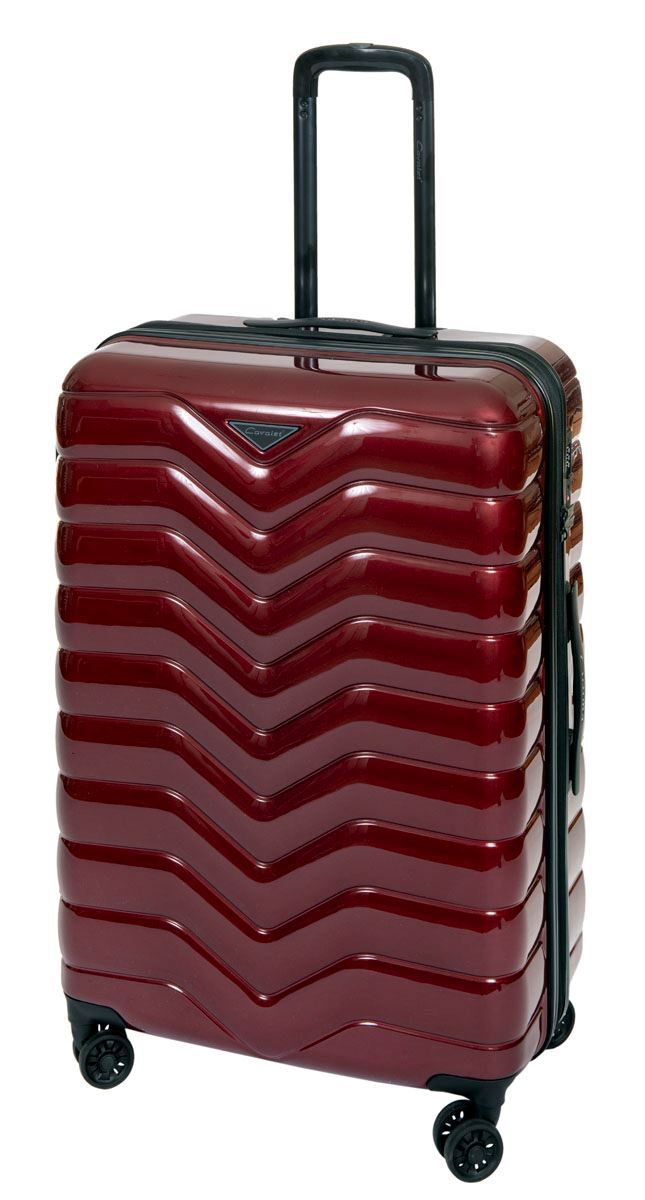 Cavalet SMYGEHUK Stor resväska - 75 cm - 4 Dubbelhjul - Burgundy - L