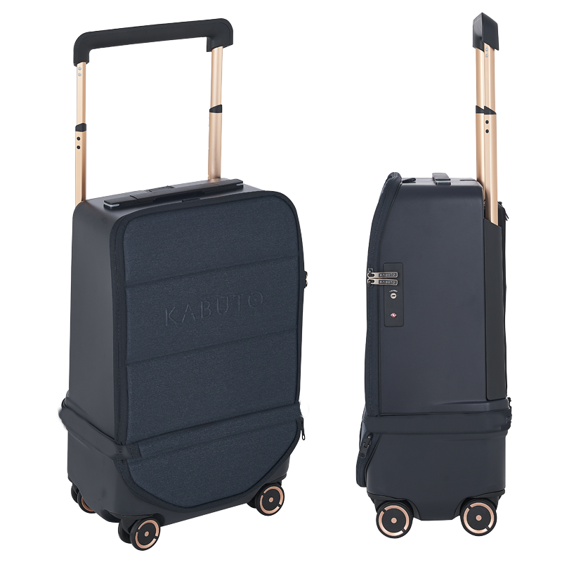 Kabuto Carry-on CABIN Ideal - Expanderbar 55/75 cm - Svart Kabinväska - Powerbank