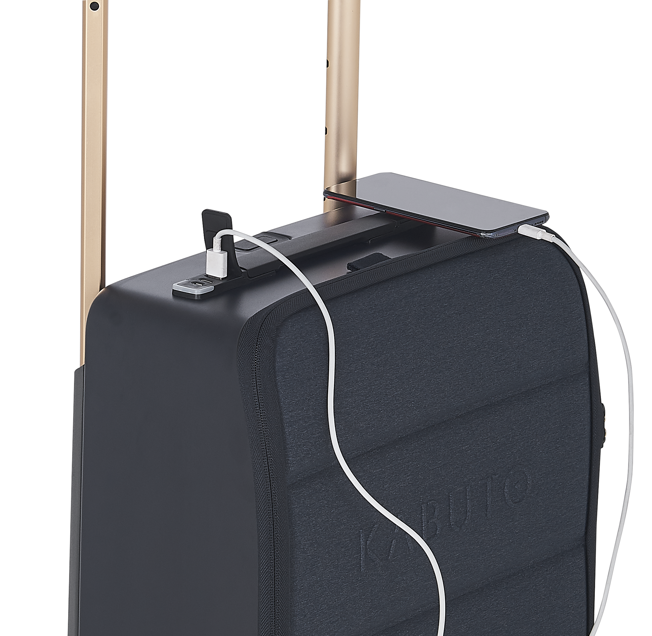Kabuto Carry-on CABIN Ideal - Expanderbar 55/75 cm - Blå Kabinväska - Powerbank