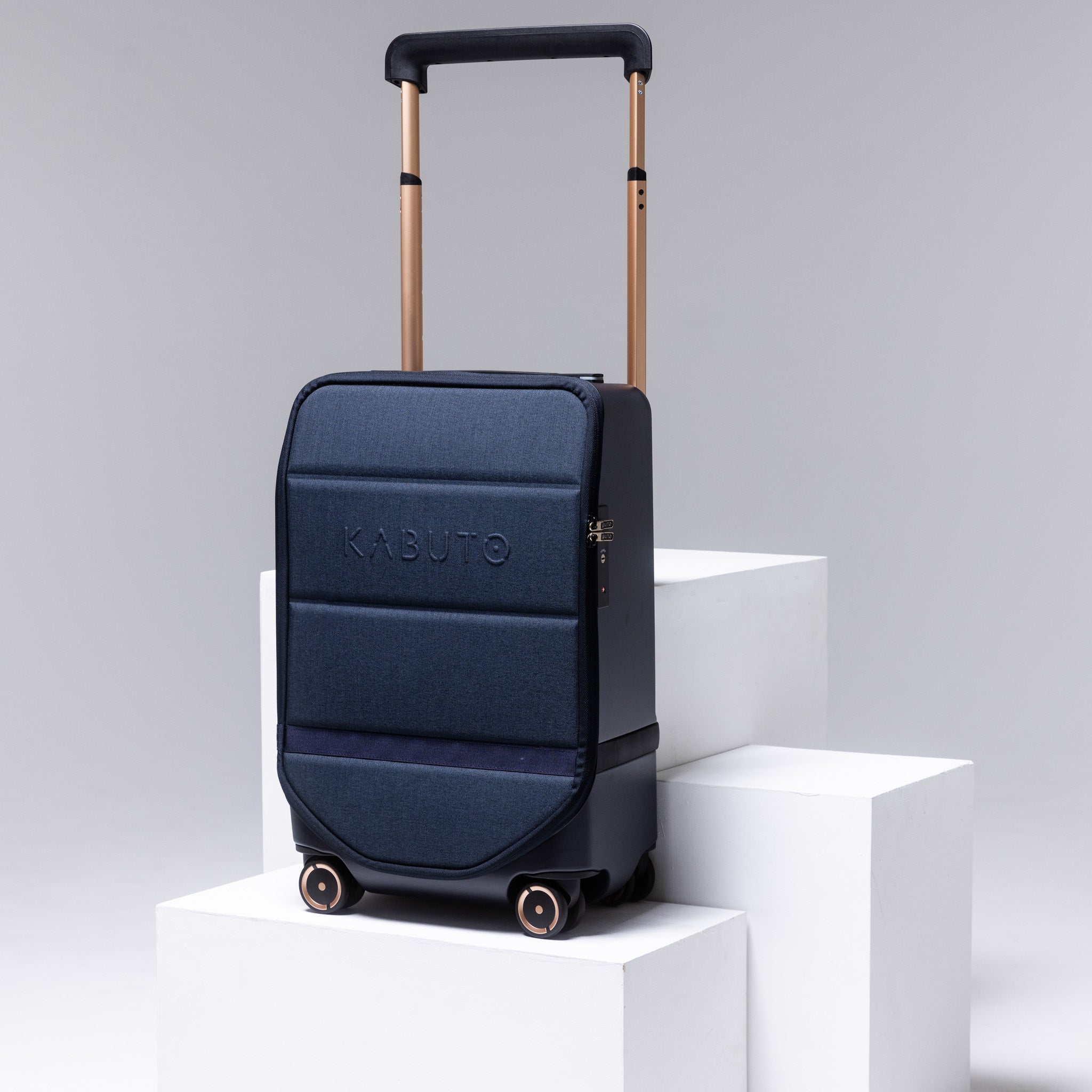 Kabuto Carry-on CABIN Ideal - Expanderbar 55/75 cm - Blå Kabinväska - Powerbank