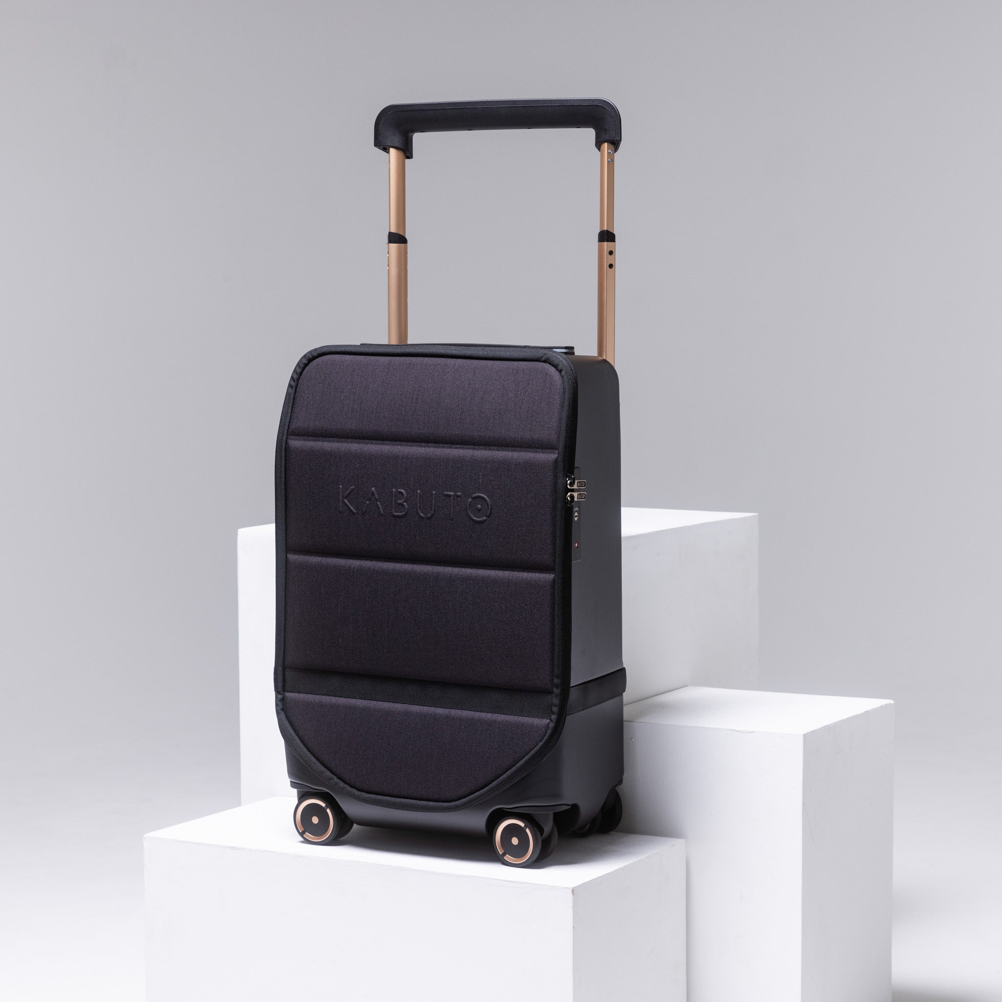 Kabuto Carry-on CABIN Ideal - Expanderbar 55/75 cm - Svart Kabinväska - Powerbank