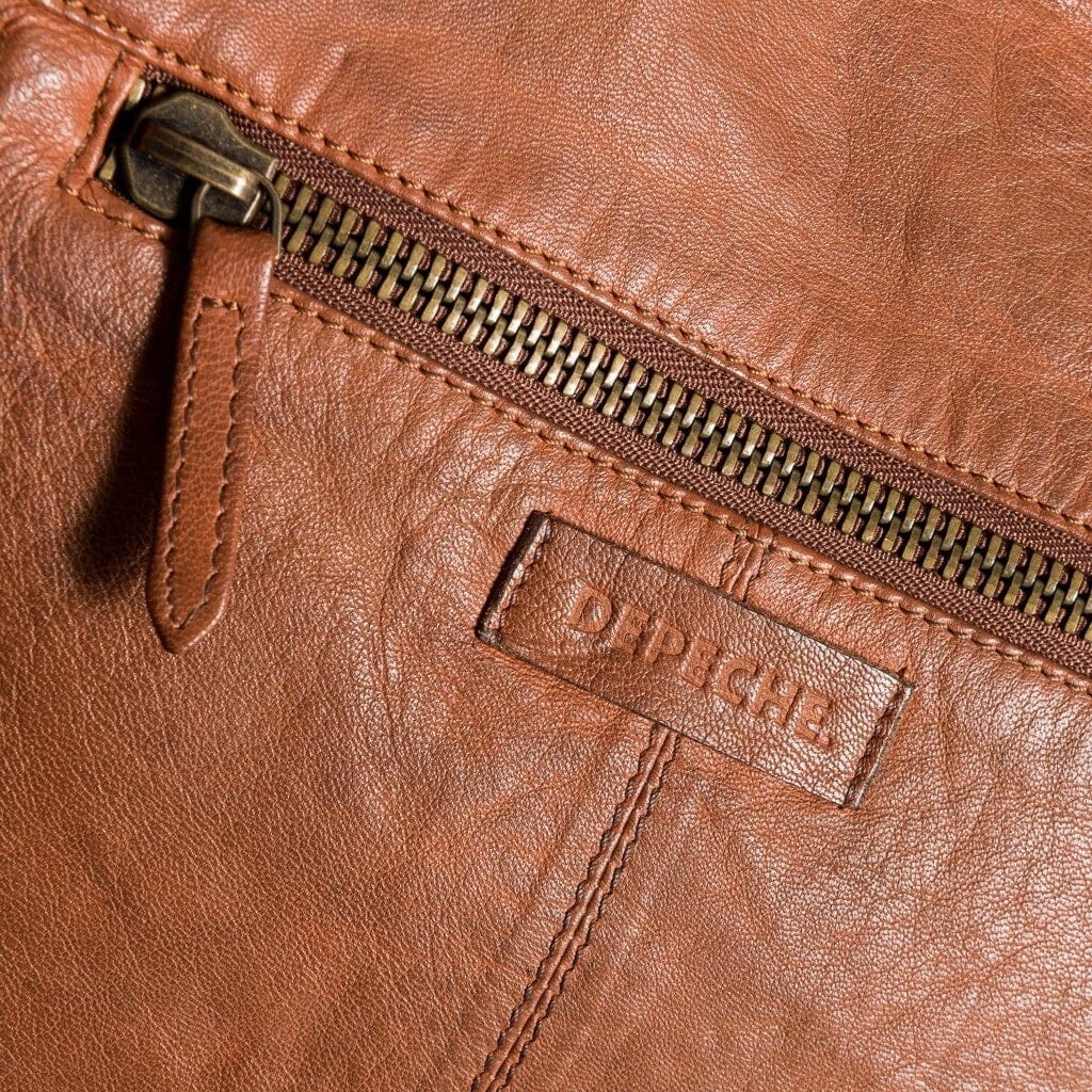 DEPECHE Shoppingväska i läder