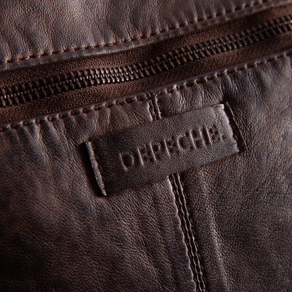 DEPECHE Shoppingväska i läder