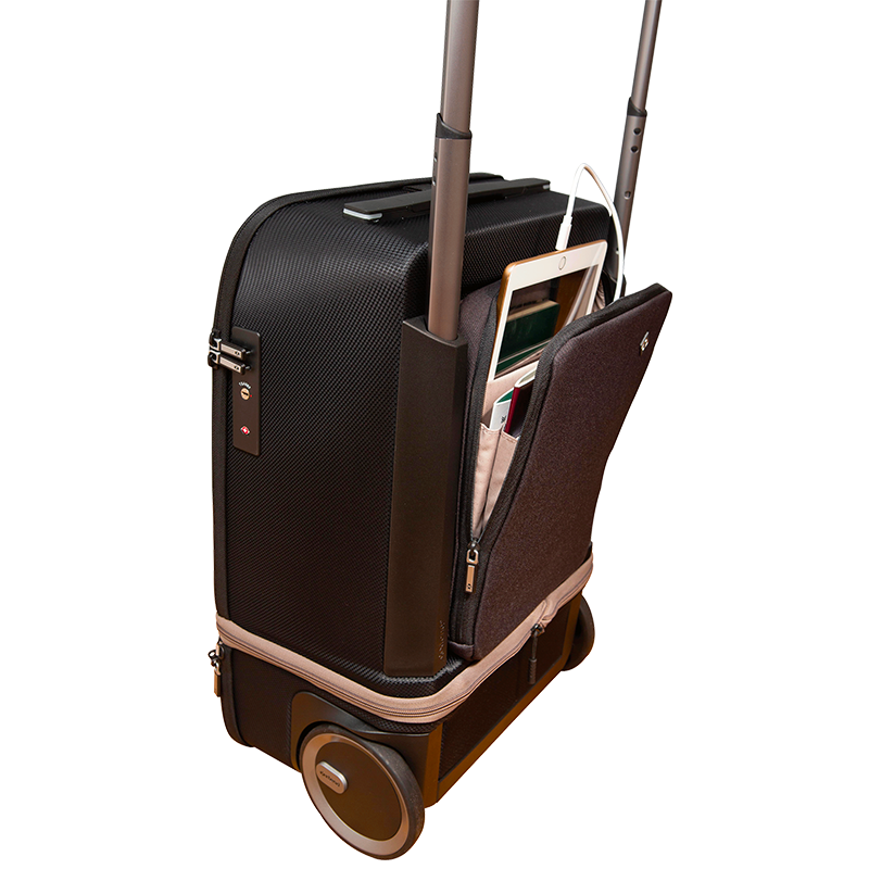 NOMAD - Svart - Expanderbar Kabinväska 55/75 cm - Kabinväska - Powerbank ingår