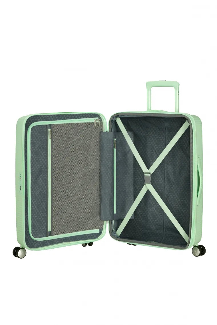 American Tourister - SoundBox 67cm - Resväska - Grön - M