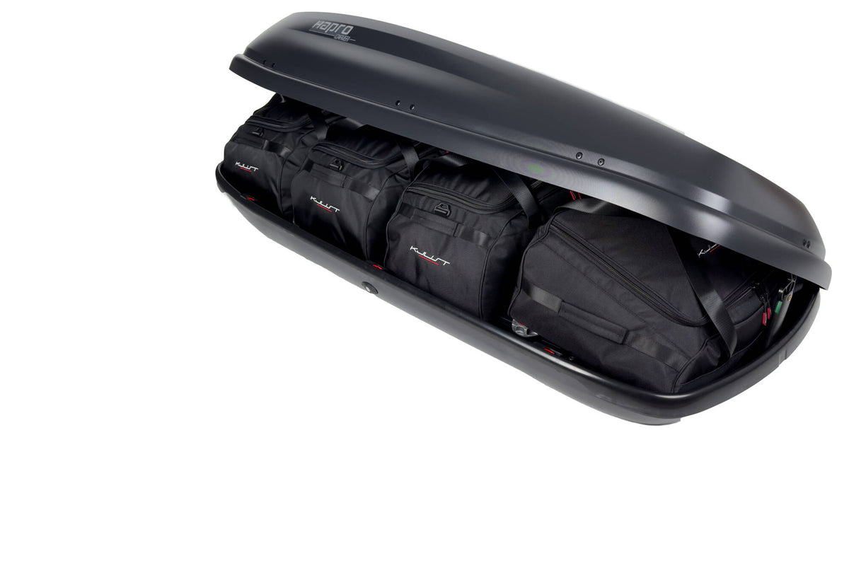 HAPRO CARVER 430 4-delars väskset för takbox #färg_Svart