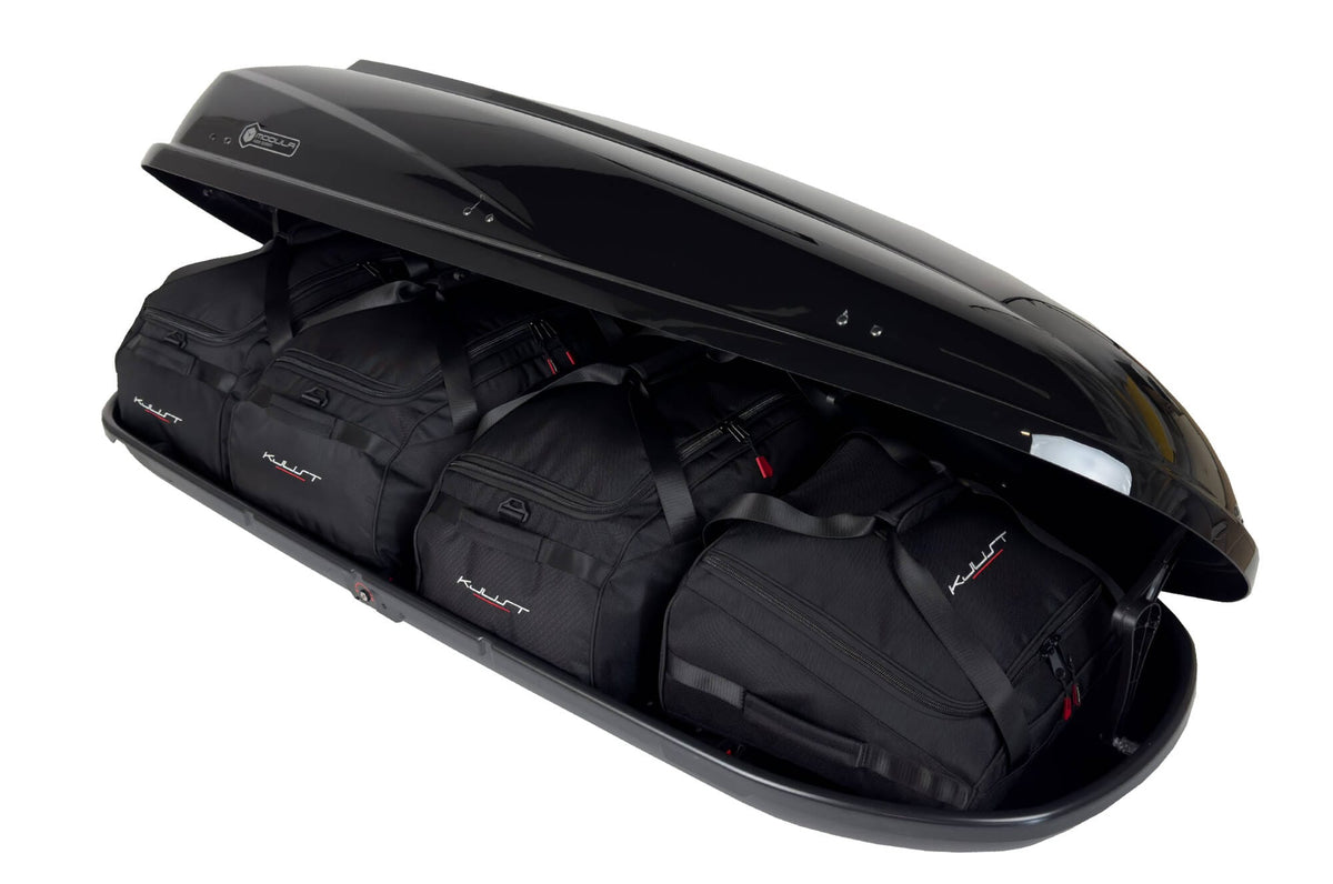 MODULA TRAVEL EASY 460 4-delars väskset för takbox #färg_Svart