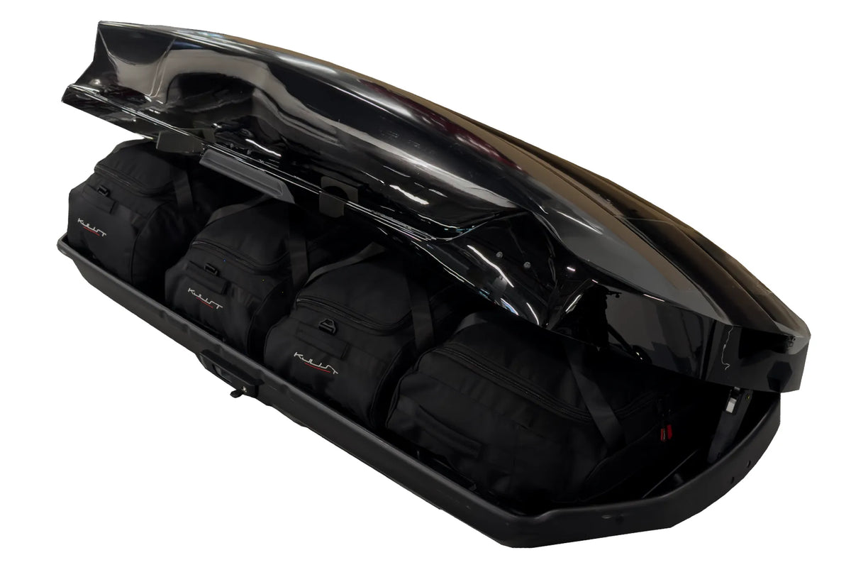 TOYOTA XL PW308-00015 510L 4-delars väskset för takbox #färg_Svart
