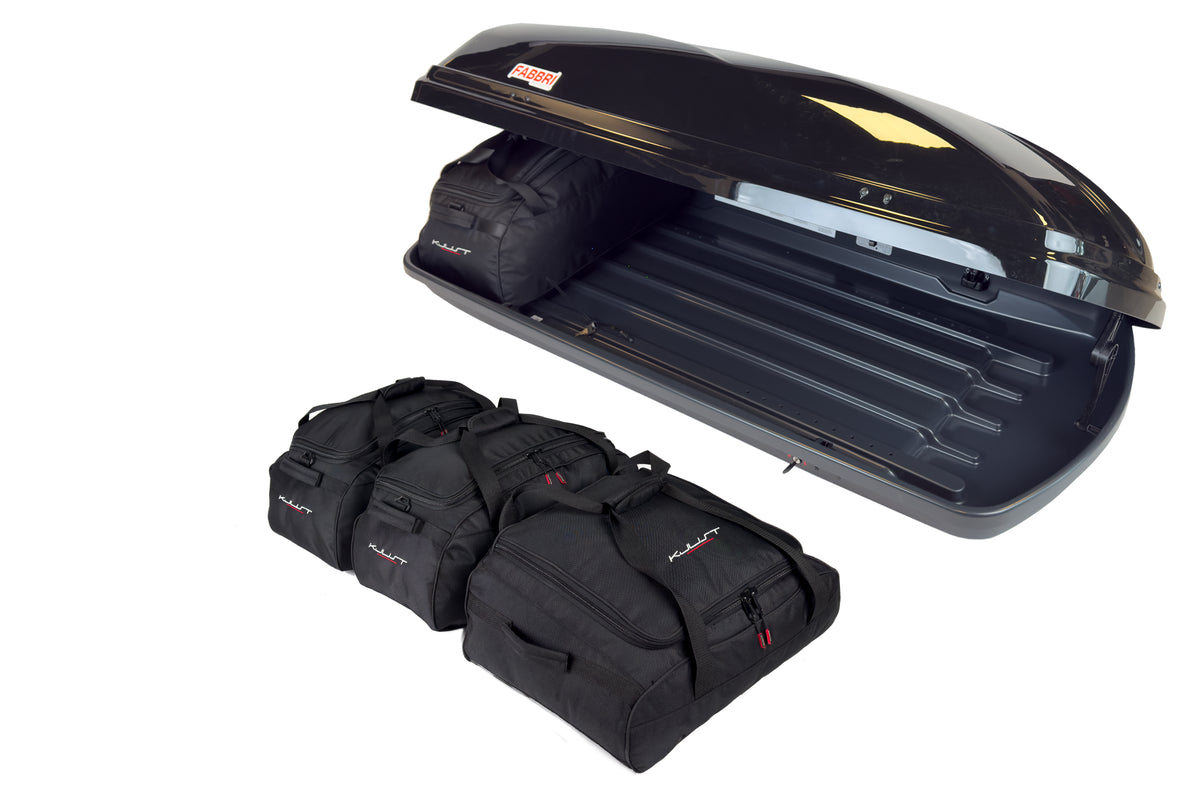 FABBRI CAR BOX 430 4-delars väskset för takbox #färg_Svart