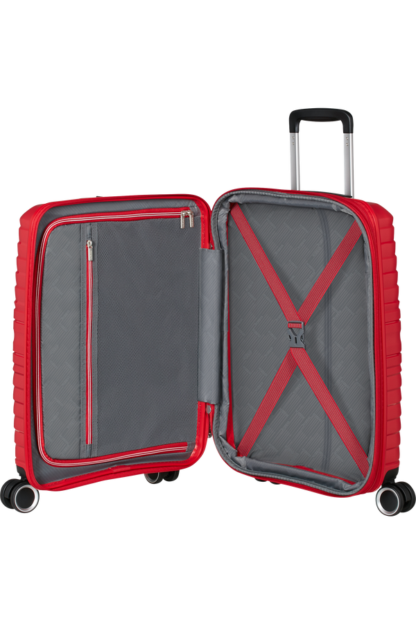 Flytwist Resväska med 4 hjul 55 CM #Färg_True Red