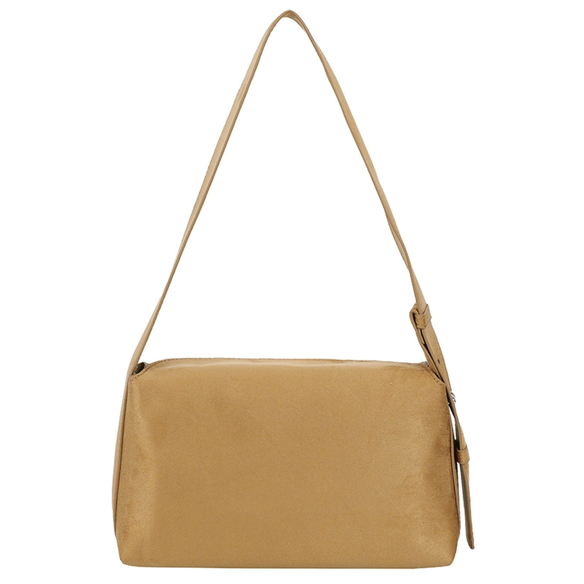 Suede Axelväska #Färg_Camel