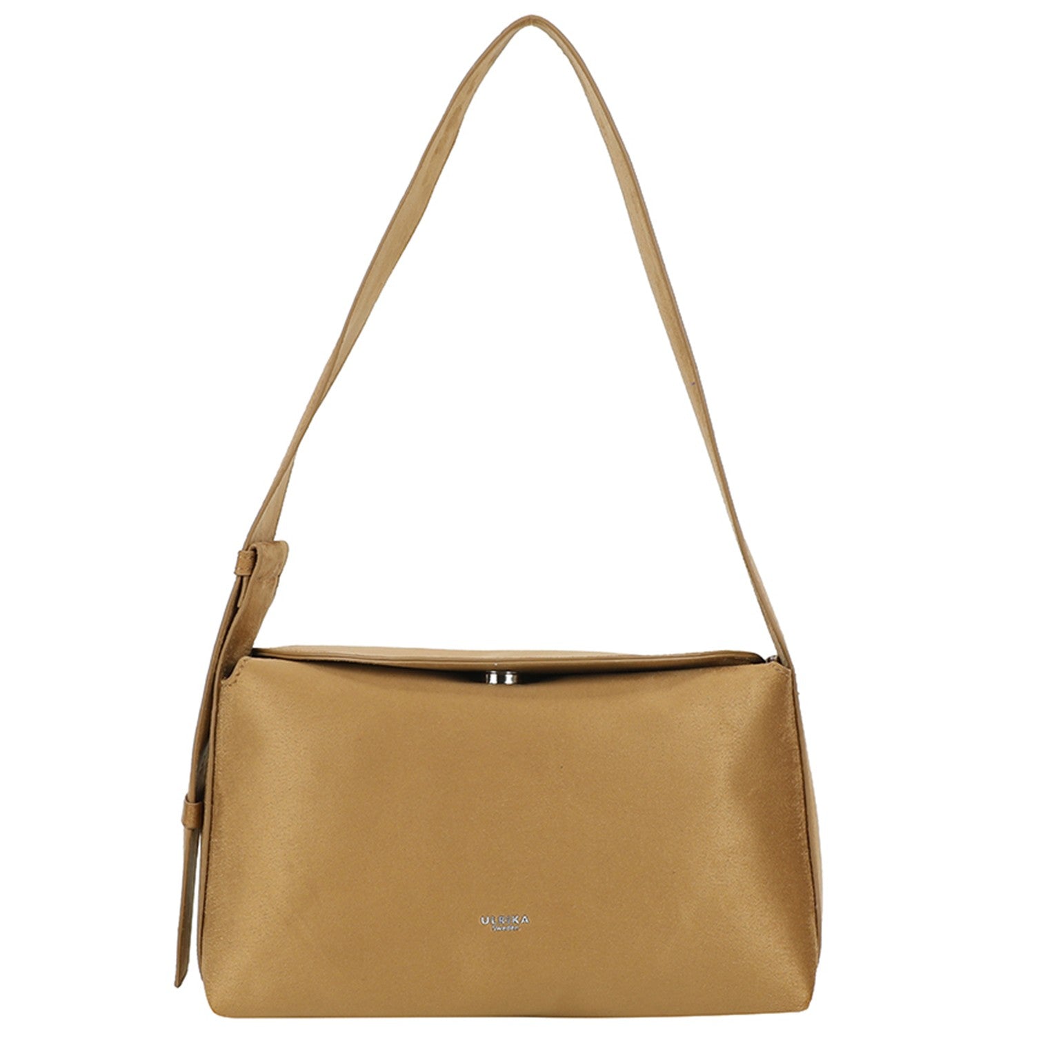 Suede Axelväska #Färg_Camel