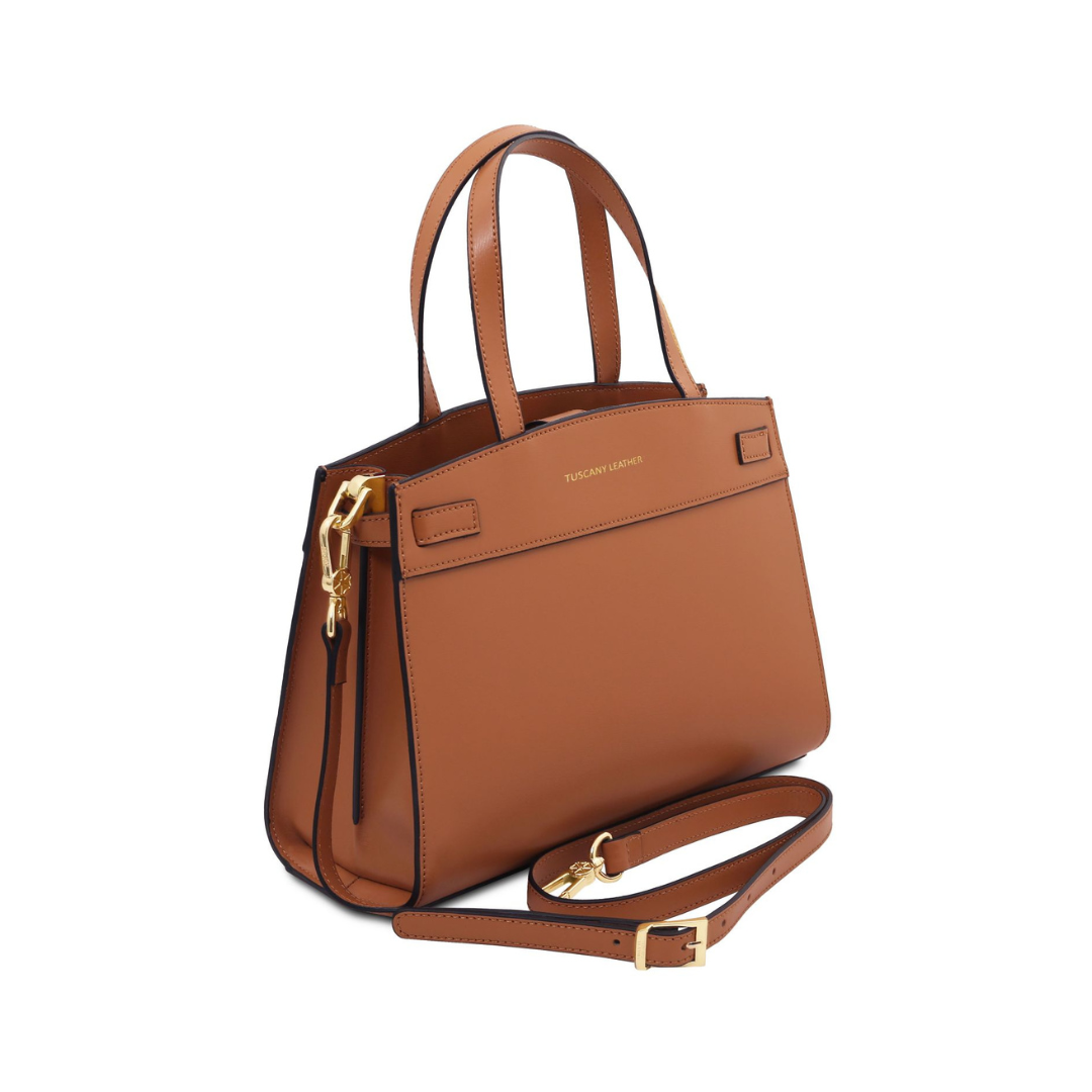 Tuscany Leather Musa Handväska #Färg_Cognac