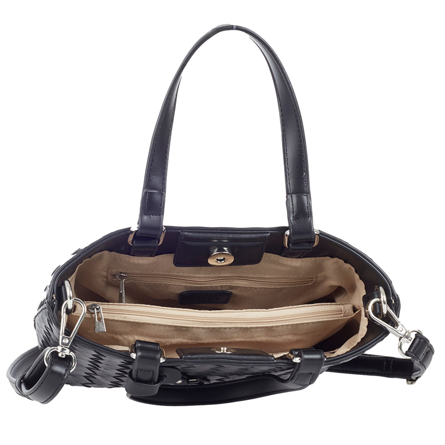 Braid Handväska Mini #Färg_Camel