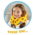 Giraffe Snuggle Travel Pillow #färg_Sunflower