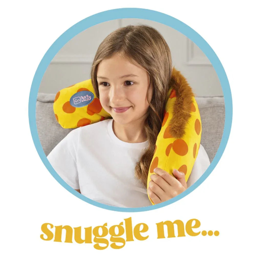 Giraffe Snuggle Travel Pillow #färg_Sunflower