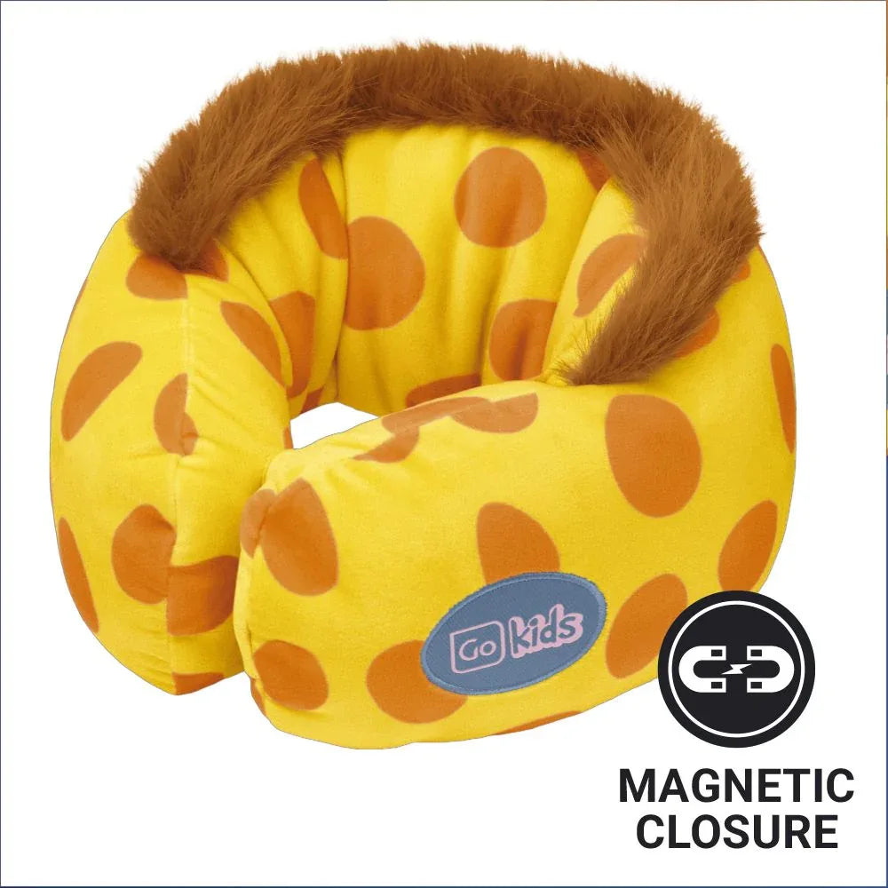 Giraffe Snuggle Travel Pillow #färg_Sunflower