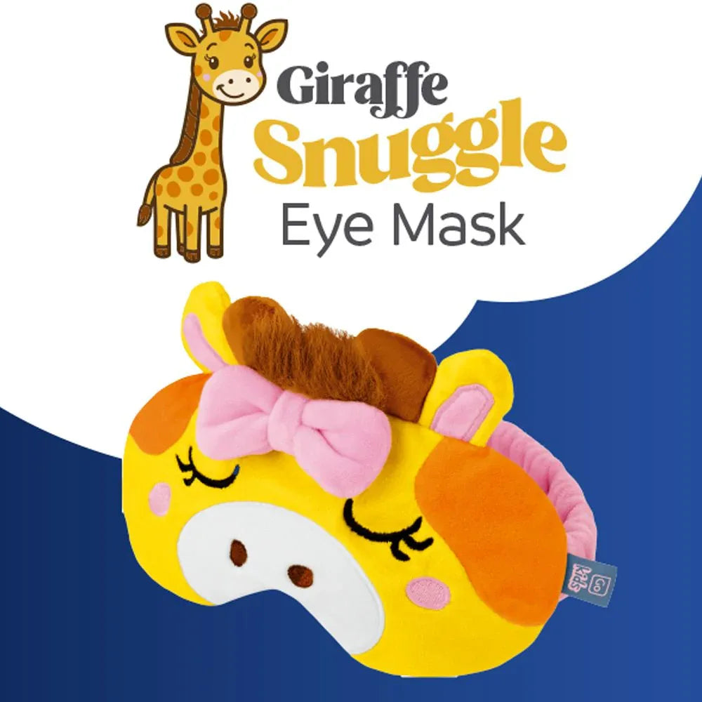 Giraffe Snuggle Eye Mask #färg_Sunflower
