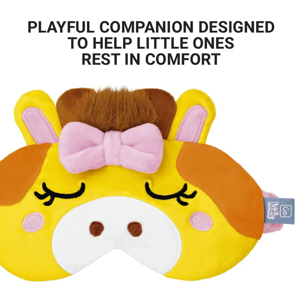 Giraffe Snuggle Eye Mask #färg_Sunflower
