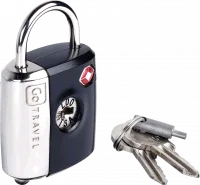 TSA Dual Key/Combi Padlock #färg_Svart