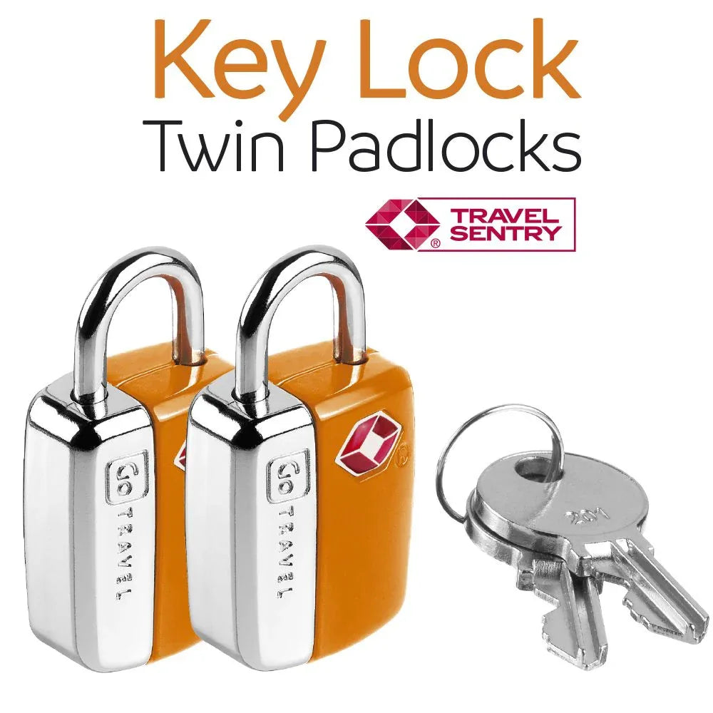 Key Lock Twin Padlocks TSA #färg_Orange
