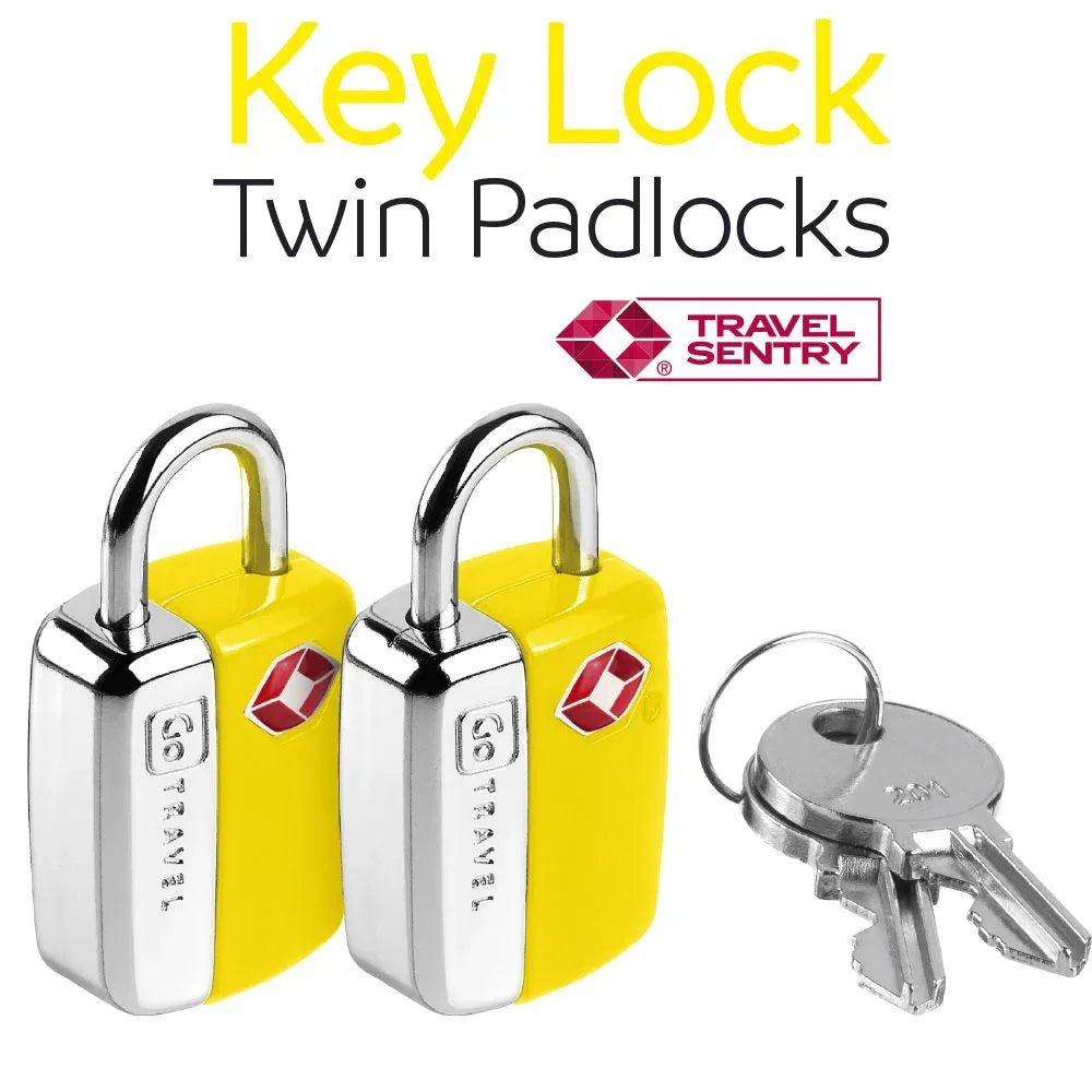 Key Lock Twin Padlocks TSA #färg_sunflower