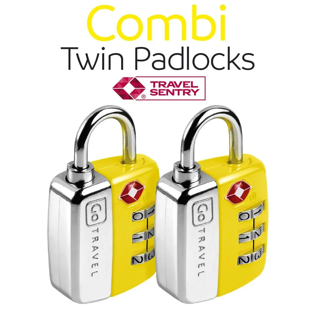 Combi Twin Padlocks TSA #färg_sunflower