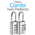 Classic Combi Twin Padlocks #färg_Silver