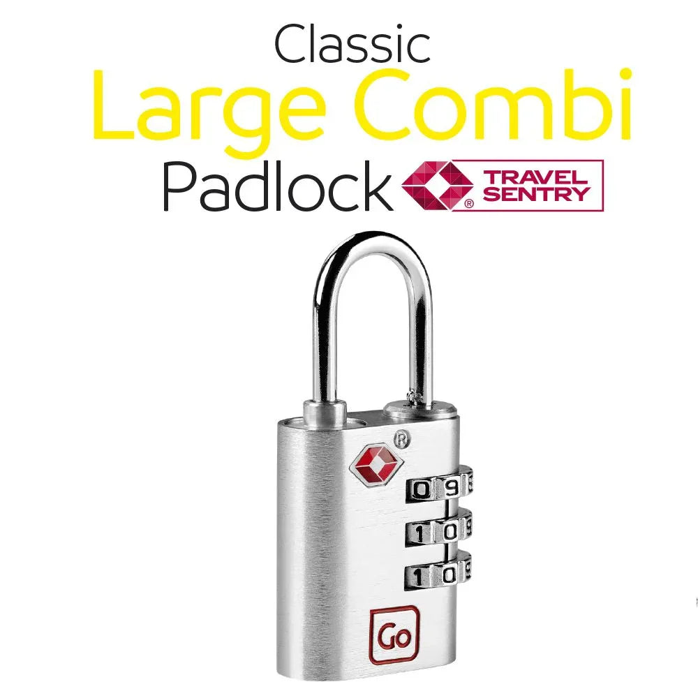 Classic Large Combi Padlock TSA #färg_Silver