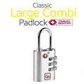 Classic Large Combi Padlock TSA #färg_Silver