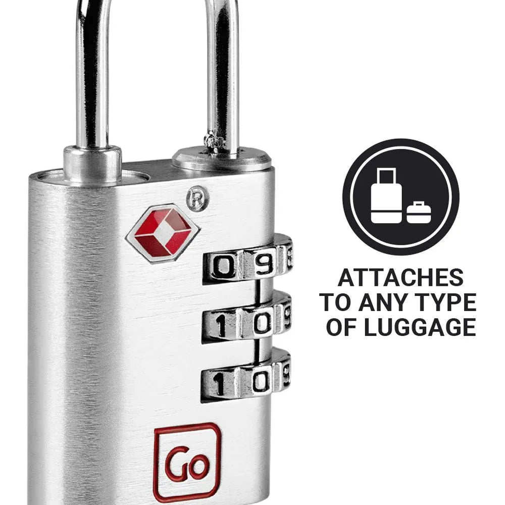 Classic Large Combi Padlock TSA #färg_Silver