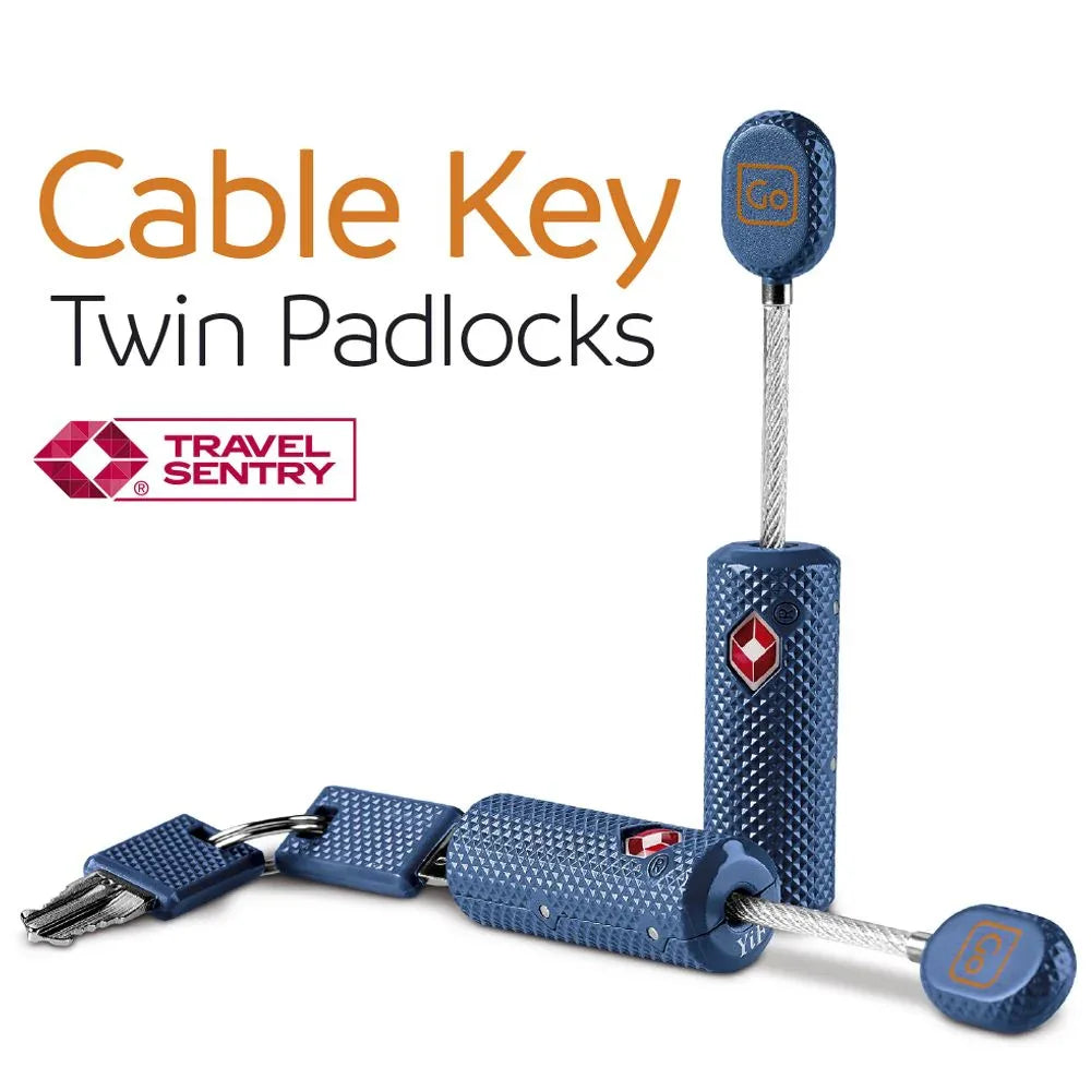 Cable Key Twin Padlocks TSA #färg_Blå
