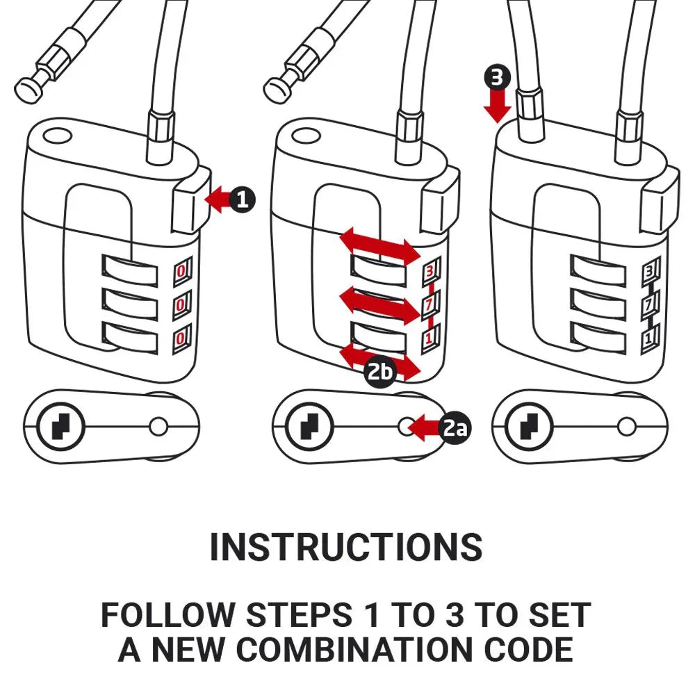 Combi Cable Twin Padlocks TSA #färg_Blå