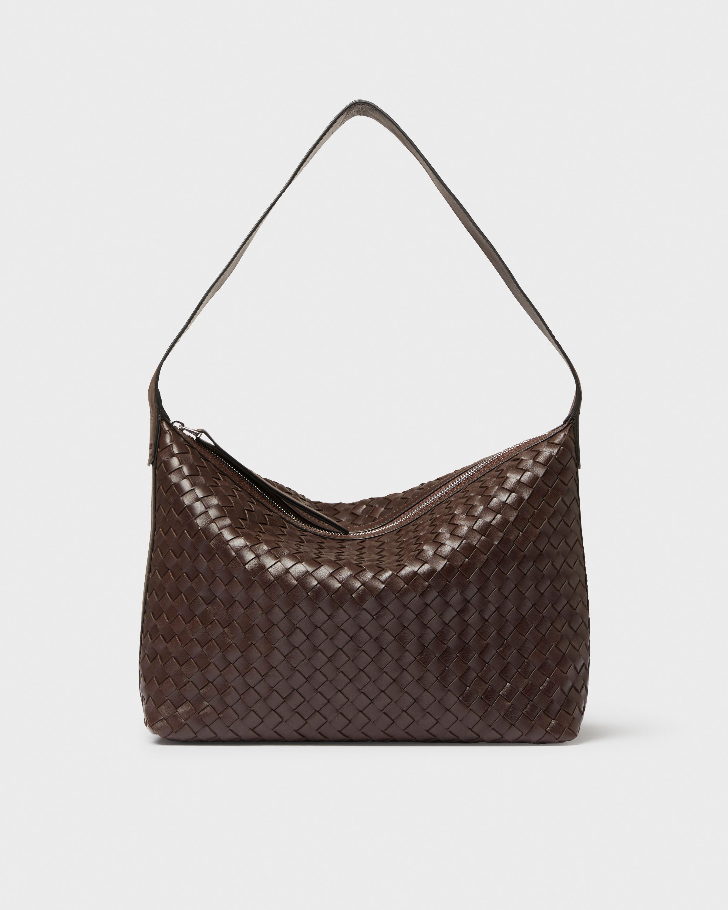 Glan Axelväska One size #Färg_Mörkbrun