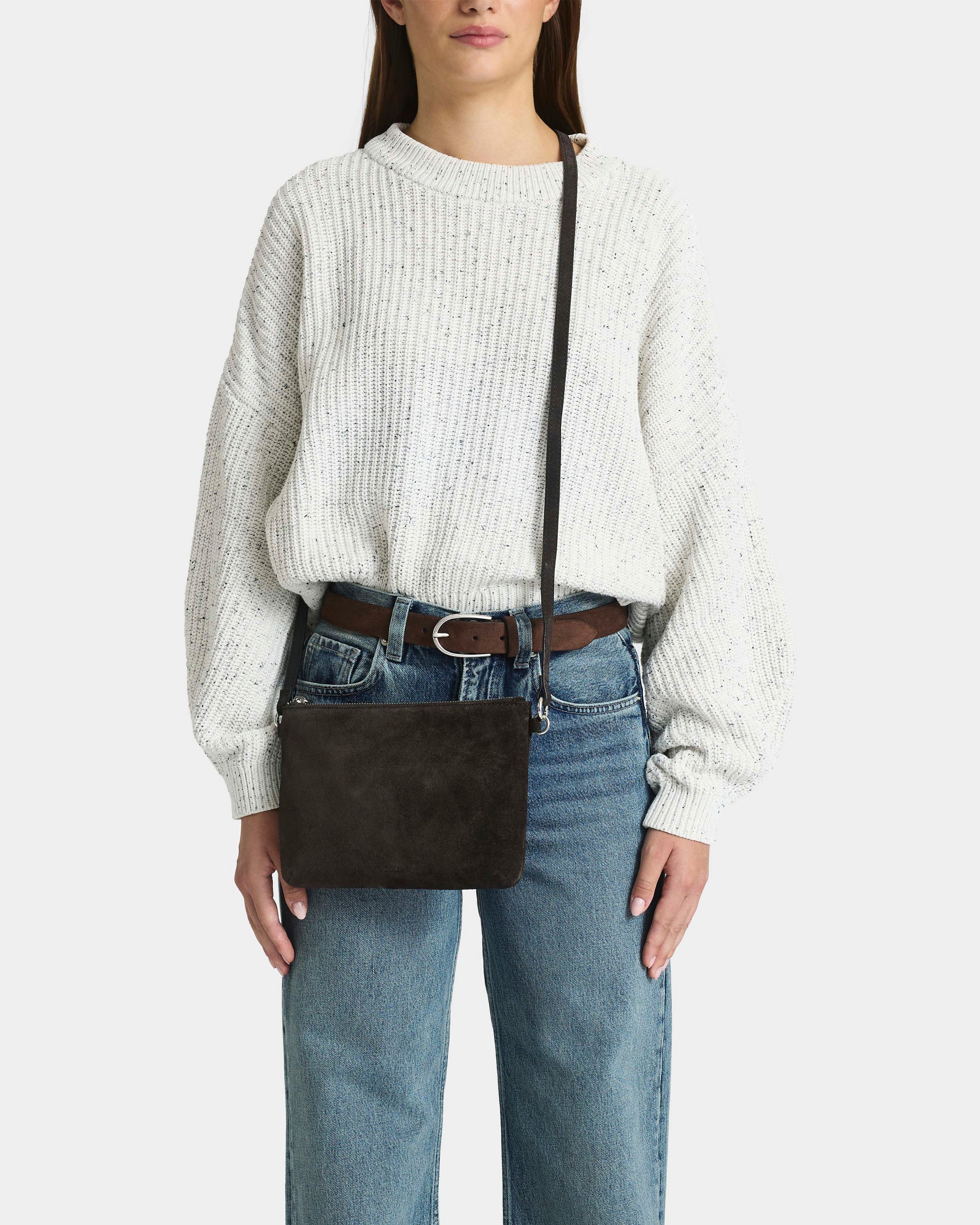 Frances Axelväska One size #Färg_Mörkbrun