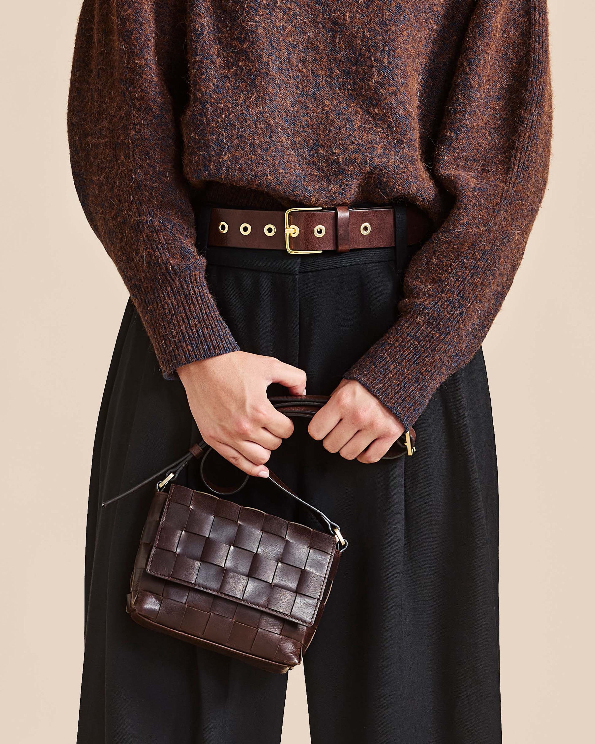 Lara Axelväska One size #Färg_Mörkbrun