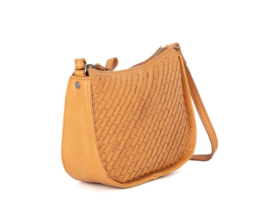 Spikes & Sparrow Juna Axelremsväska i flätat läder
