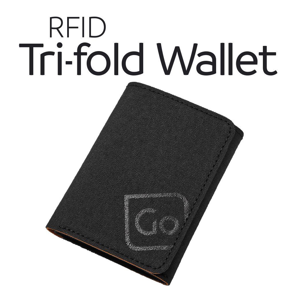 RFID Tri-Fold Wallet #färg_Svart