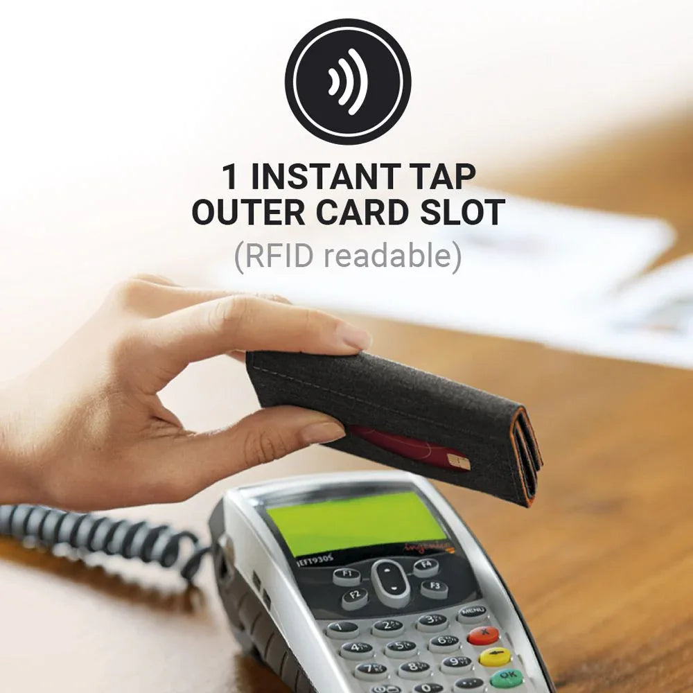 RFID Tri-Fold Wallet #färg_Svart