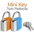 Mini Key Twin Padlocks #färg_Blå