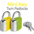 Mini Key Twin Padlocks #färg_Blå