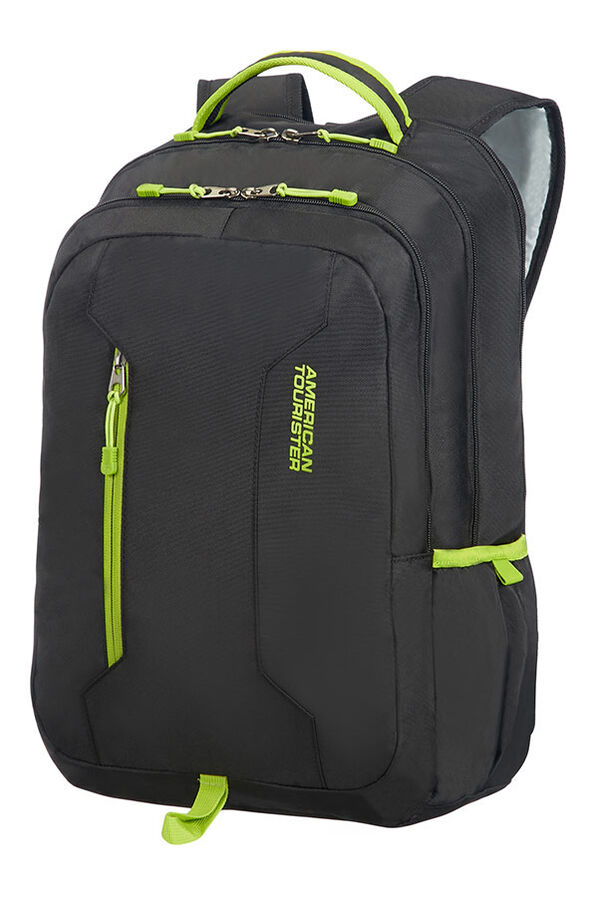American Tourister - Urban Groove Laptopryggsäck - Black/Lime Green - 15.6"