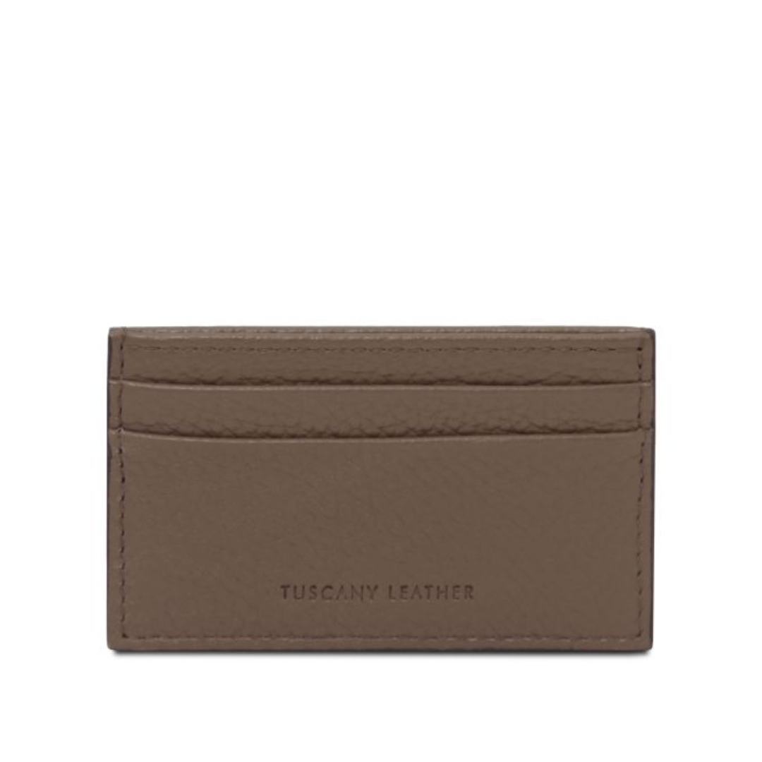 Tuscany Leather Classic Korthållare #Färg_Mörk Taupe